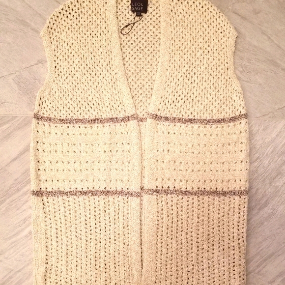 Leo & Sage sleeveless cardigan - Picture 1 of 5